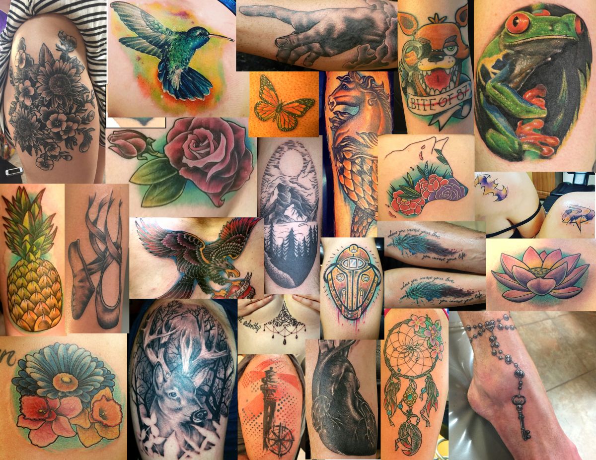 Rose's Tattoo Collage