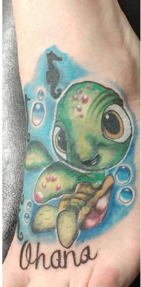 New School Turtle Tattoo