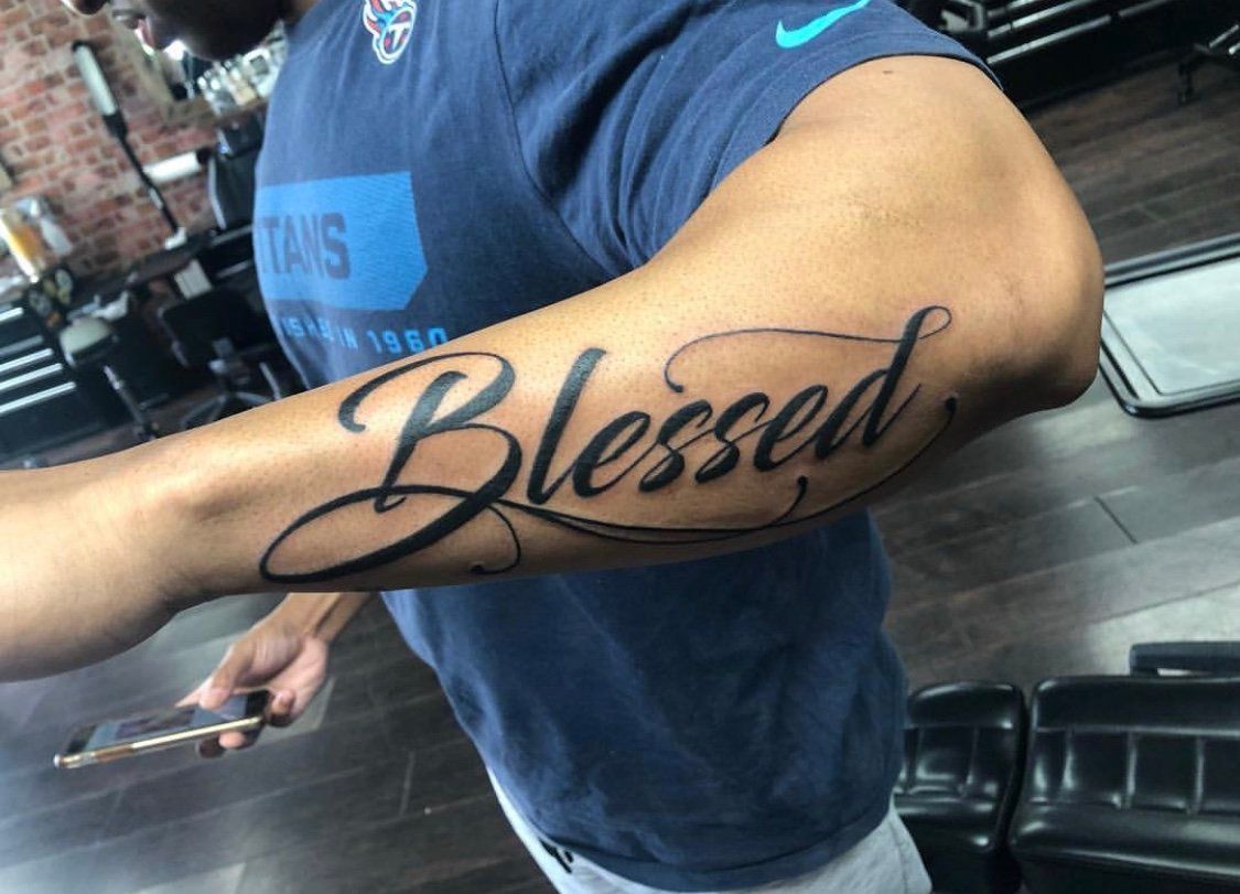 Blessed Arm Tattoo