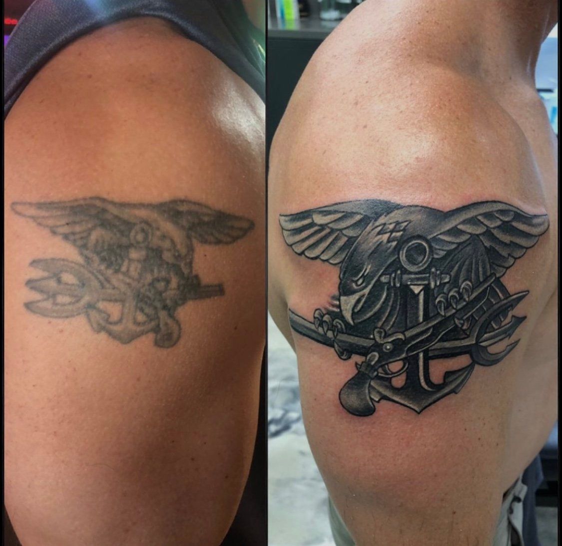 Navy Eagle Anchor Tattoo