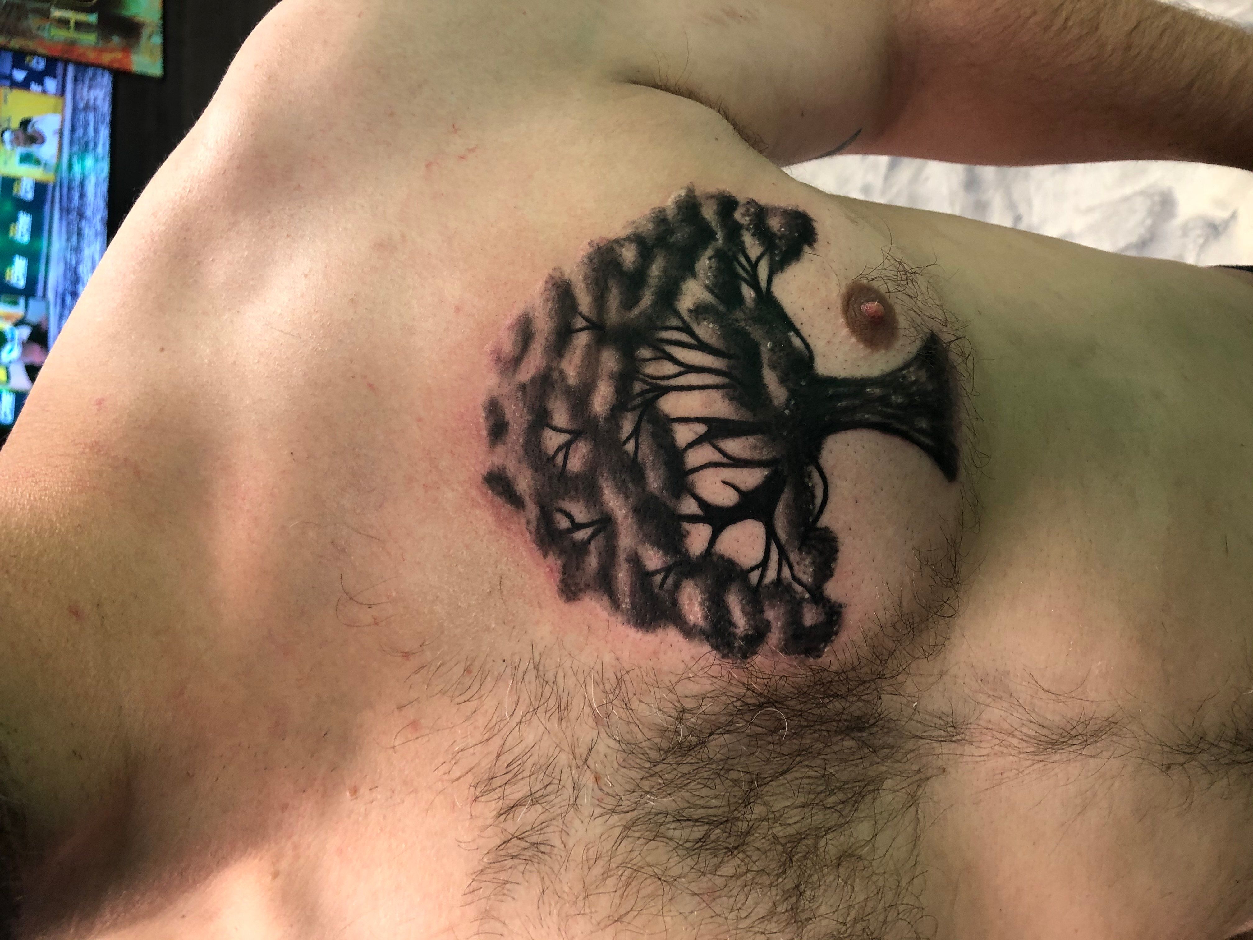 Tree Chest Tattoo